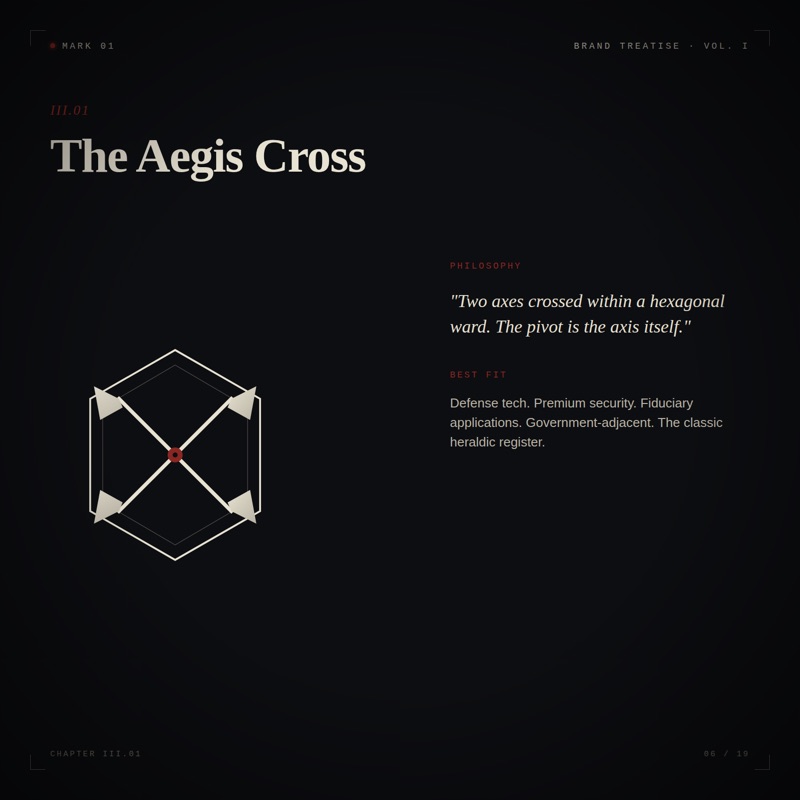 Axigard Aegis Cross mark from the brand book