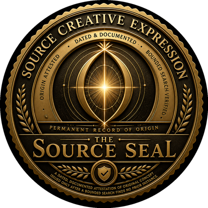 The Source Seal, a dated and documented attestation of origin